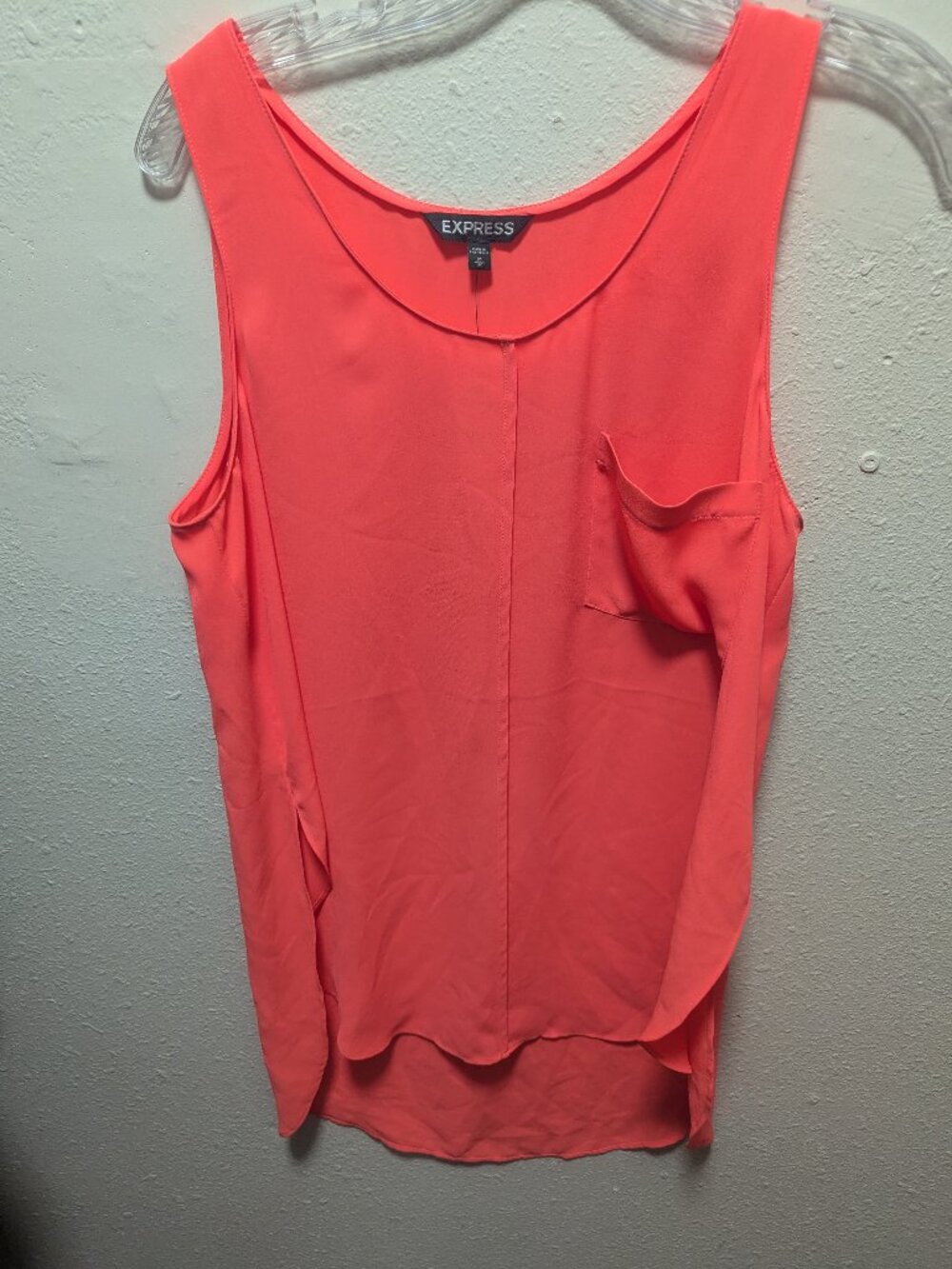 Express Coral Sleeveless Blouse Tank Top Size M